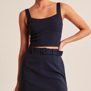 Abercrombie & Fitch Belted Mini Skort